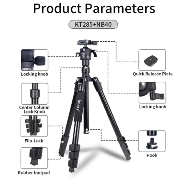 Jmary KT285+NB40 Professional Camera Tripod